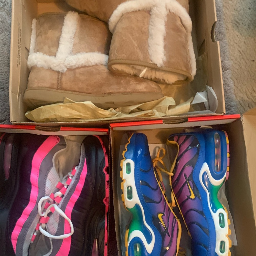3 pair of girl shoes/boots
